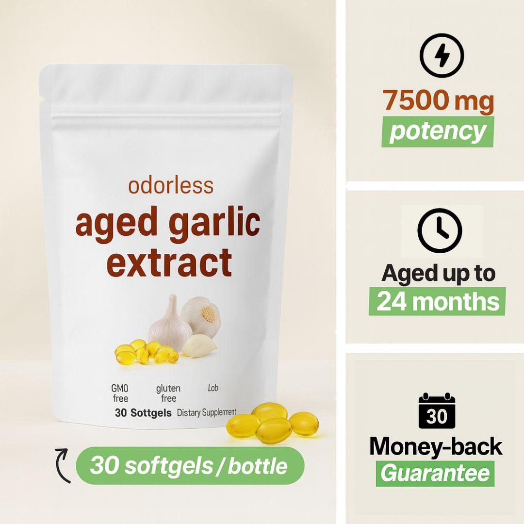 Aged Garlic Extract – 7500mg (Odorless)