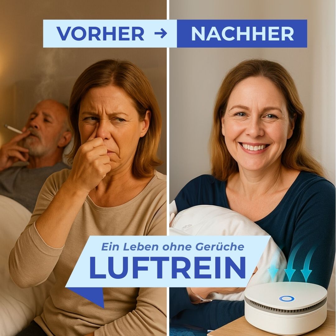 Luftrein | Entfernt Rauchgeruch auf Knopfdruck