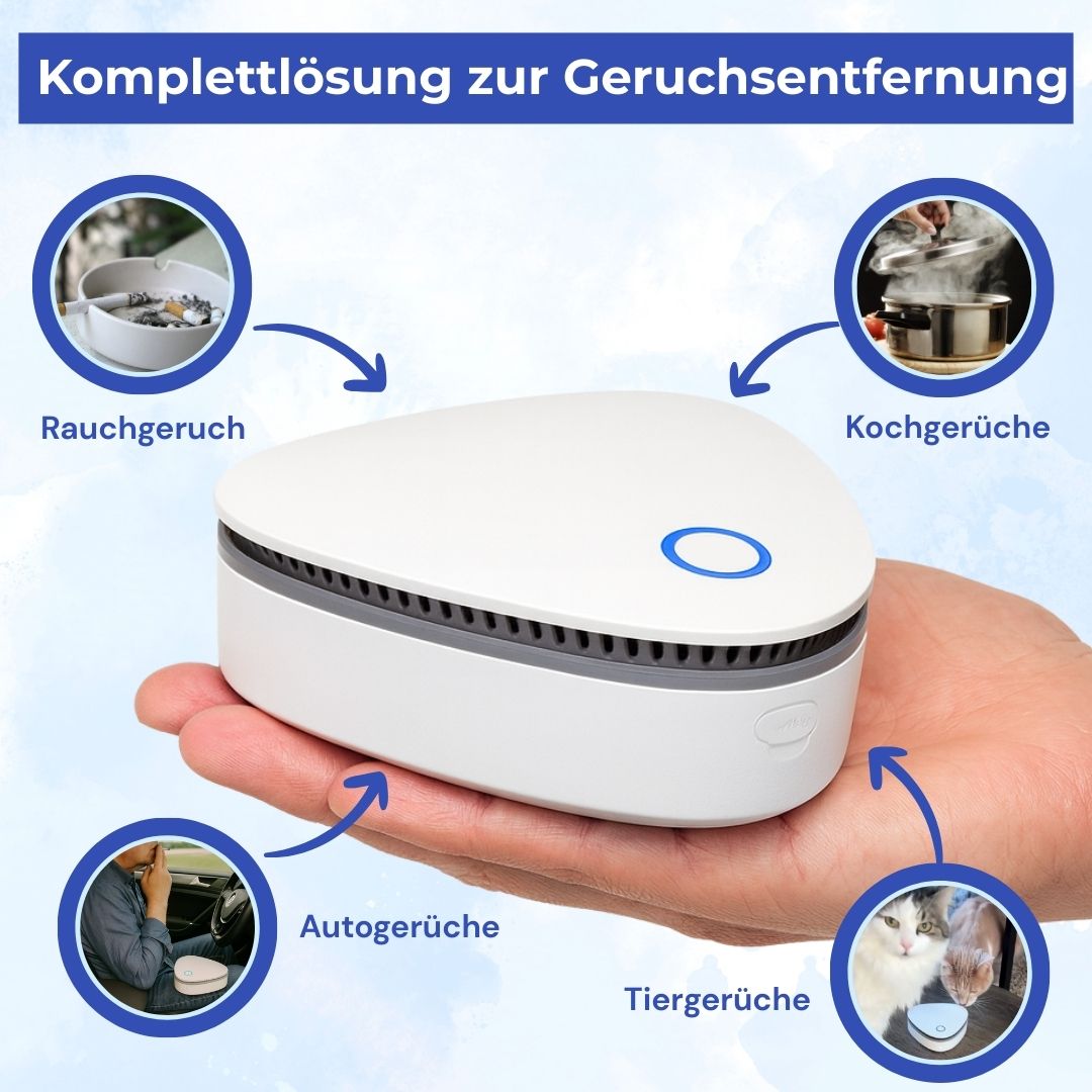 Luftrein | Entfernt Rauchgeruch auf Knopfdruck
