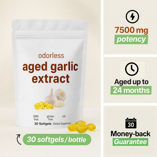 Aged Garlic Extract – 7500mg (Odorless)